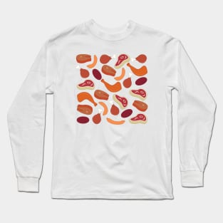 Meat Pattern Long Sleeve T-Shirt